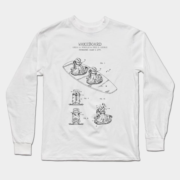 WAKEBOARD Long Sleeve T-Shirt by Dennson Creative